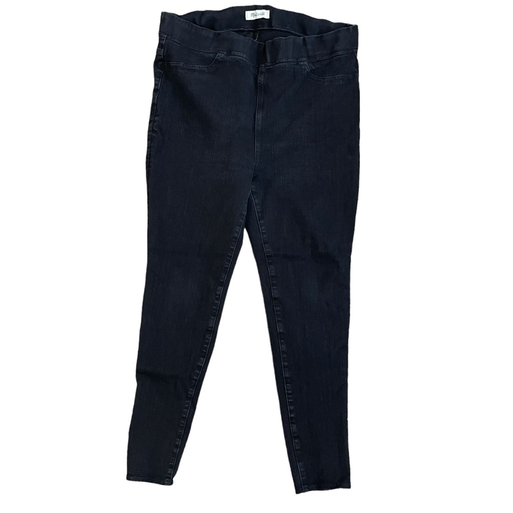Madewell Pull On Faded Black Jeans. SZ 34